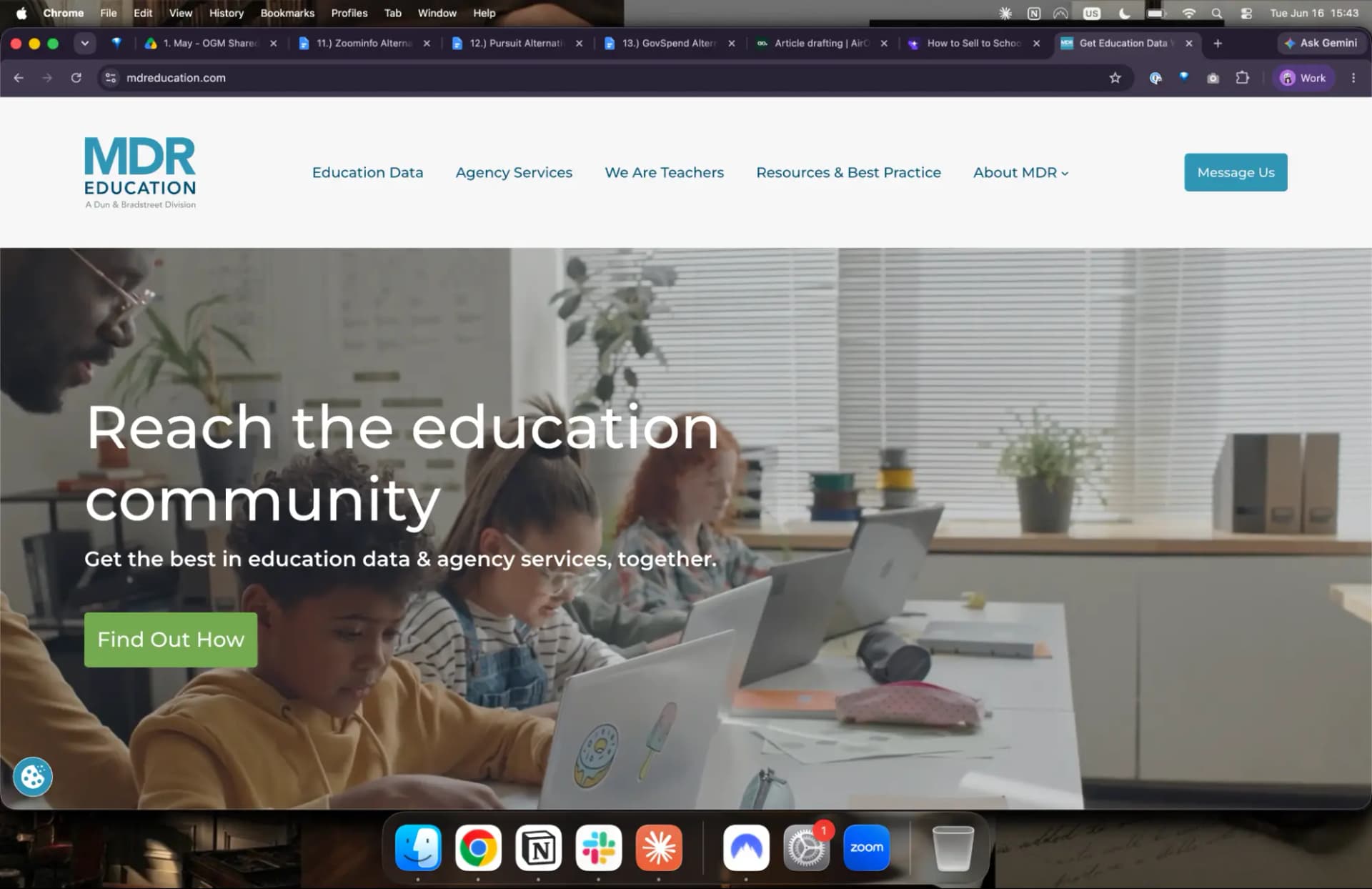 MDR education marketing data platform by Dun and Bradstreet
