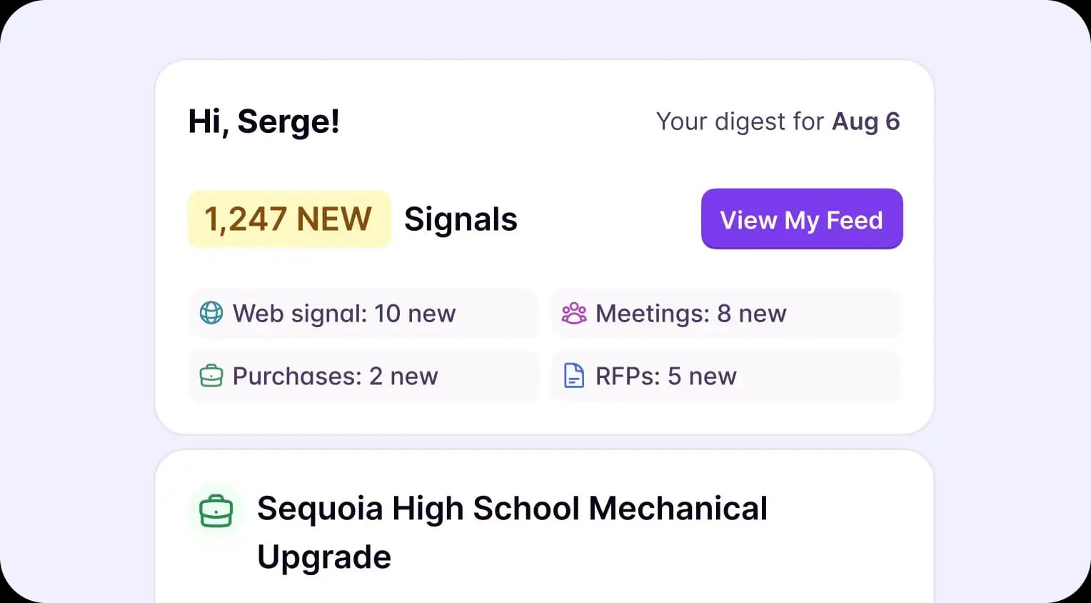 Starbridge account scoring view ranking accounts by buying readiness